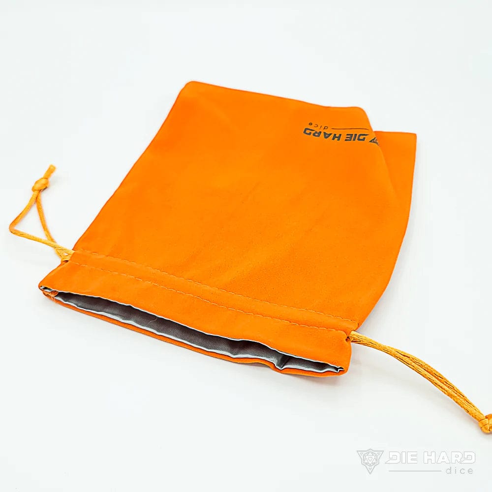 Die Hard Dice Game Supplies > Dice Storage DHD: Velvet Dice Bag - Medium Orange 810060785201 A0101102