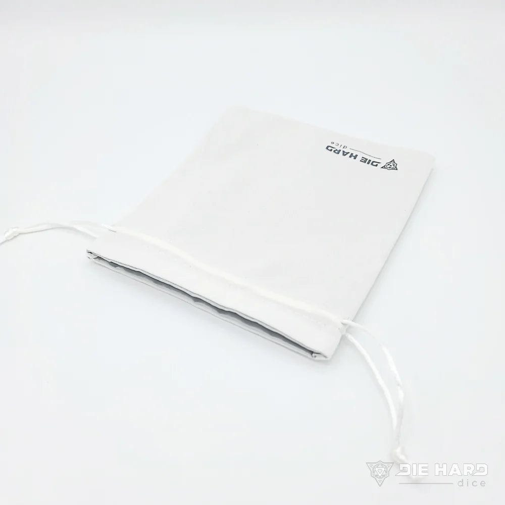 Die Hard Dice Game Supplies > Dice Storage DHD: Velvet Dice Bag - Medium White 810060785188 A0101072