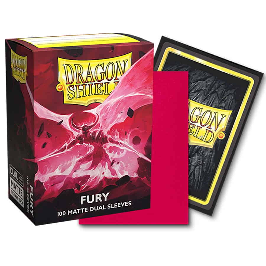 Dragon Shield Game Supplies > Card Sleeves Dragon Shield: Matte Dual Sleeves - Fury 5706569150556 ATM 15055