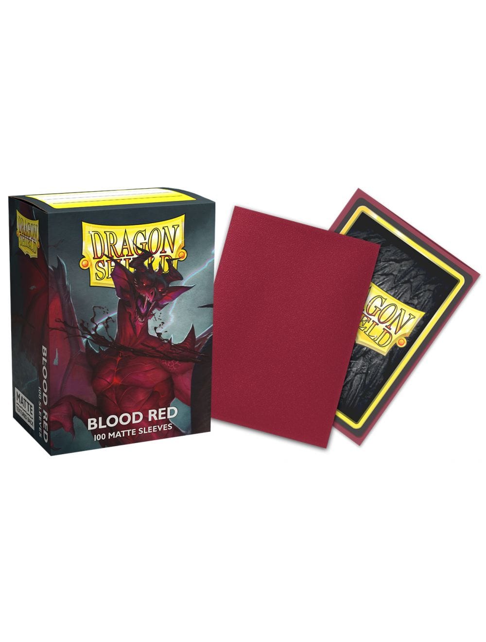 Dragon Shield - Japanese Size Matte Sleeves - Blood Red (60 ct