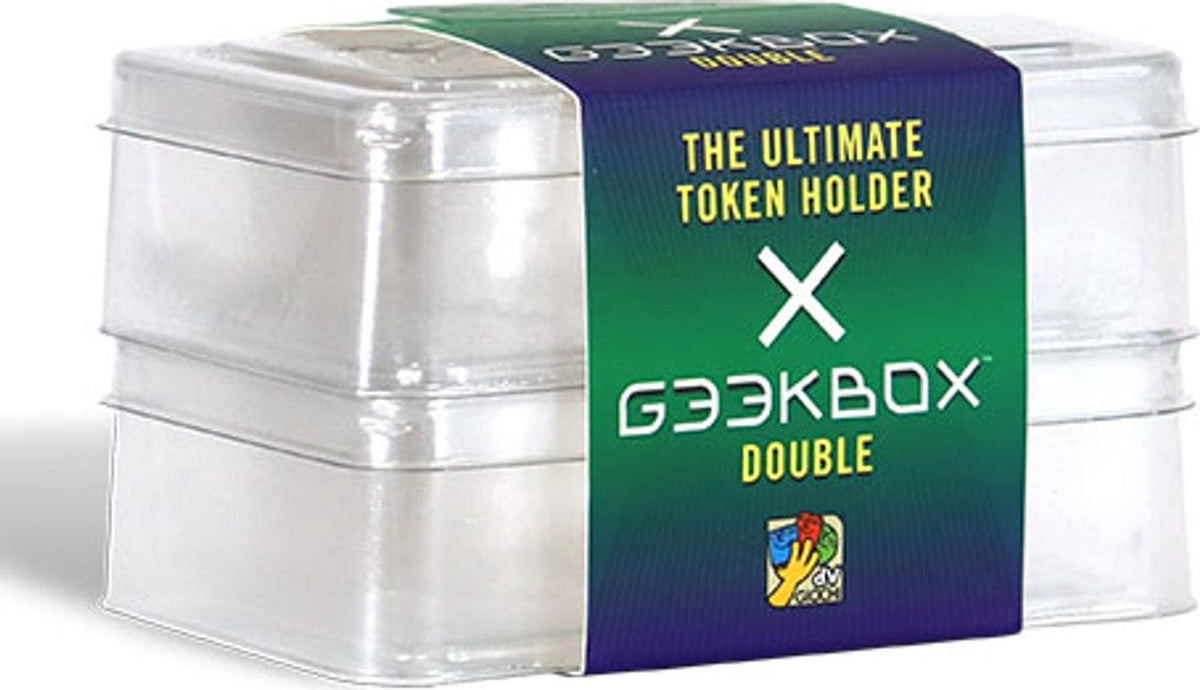 DVG (DV Giochi) Game Supplies > Box Inserts & Organizers Geekbox: Double Size - Clear Plastic Token Storage Box/Lid (2 pk) 8032611695032 DVG 9503
