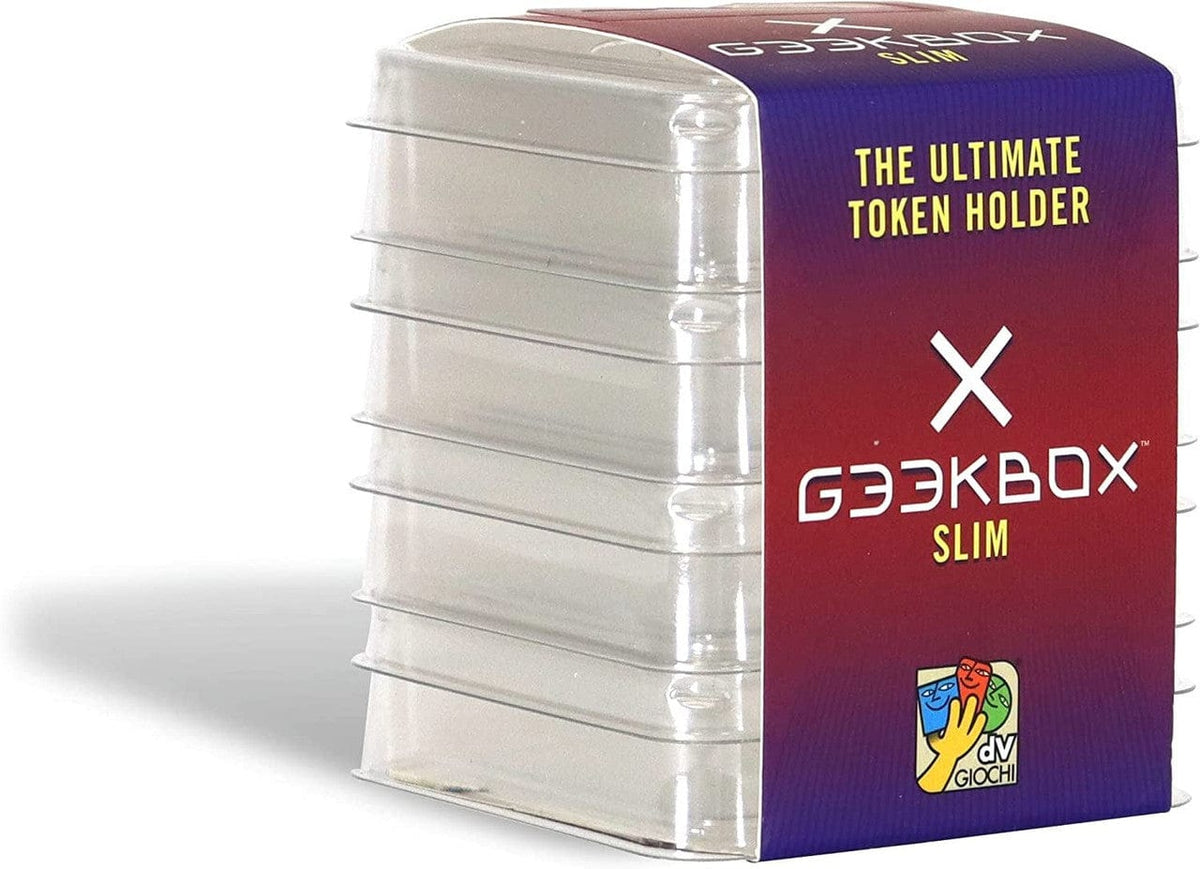 DVG (DV Giochi) Game Supplies > Box Inserts & Organizers Geekbox: Slim Size - Clear Plastic Token Storage Box/Lid (4 pk) 8032611695025 DVG 9502