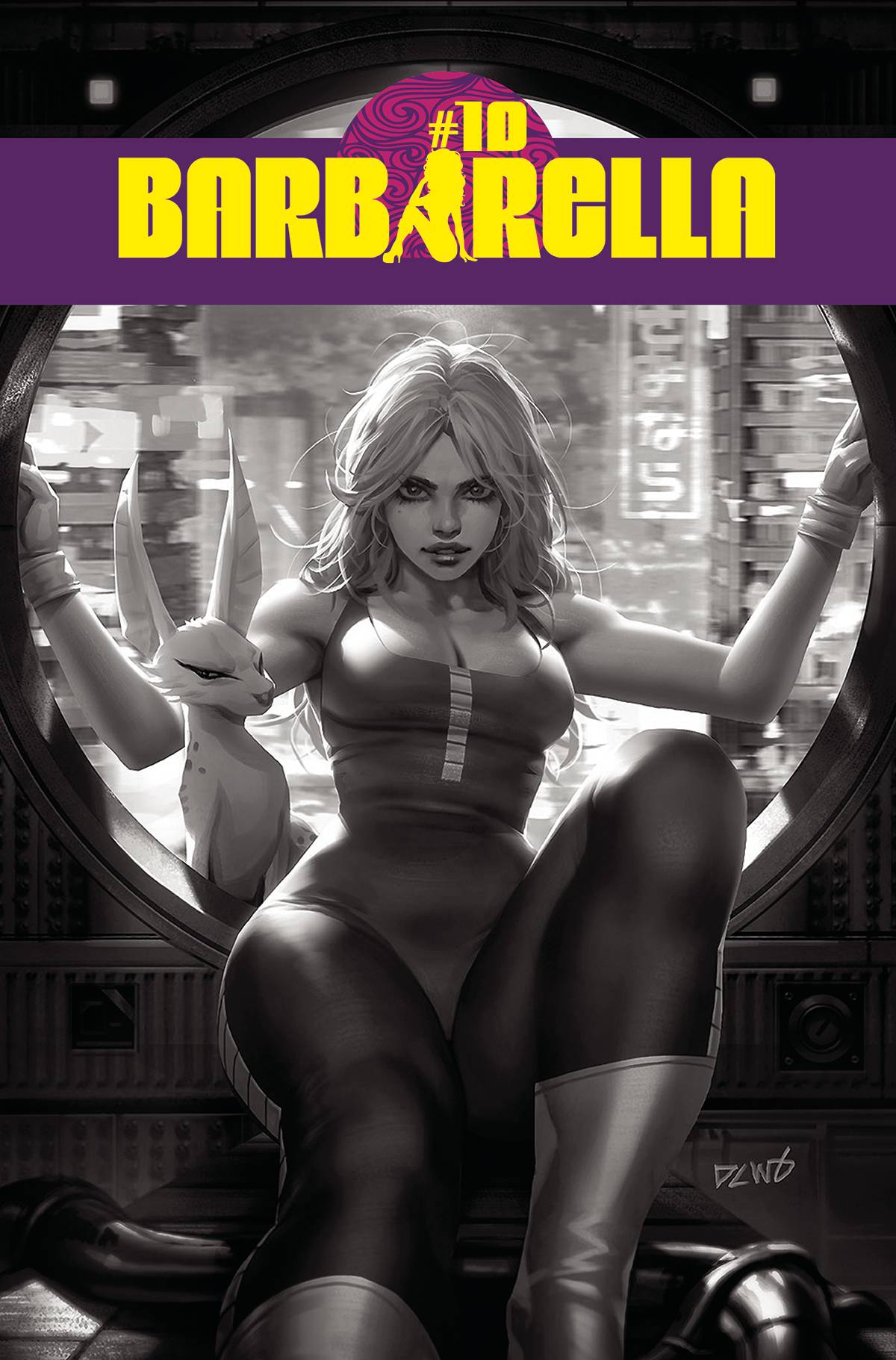 Dynamite Comic Books > Incentives BARBARELLA #10 CVR I 1:25 INCV CHEW B&W 72513030812210091 MAR220651
