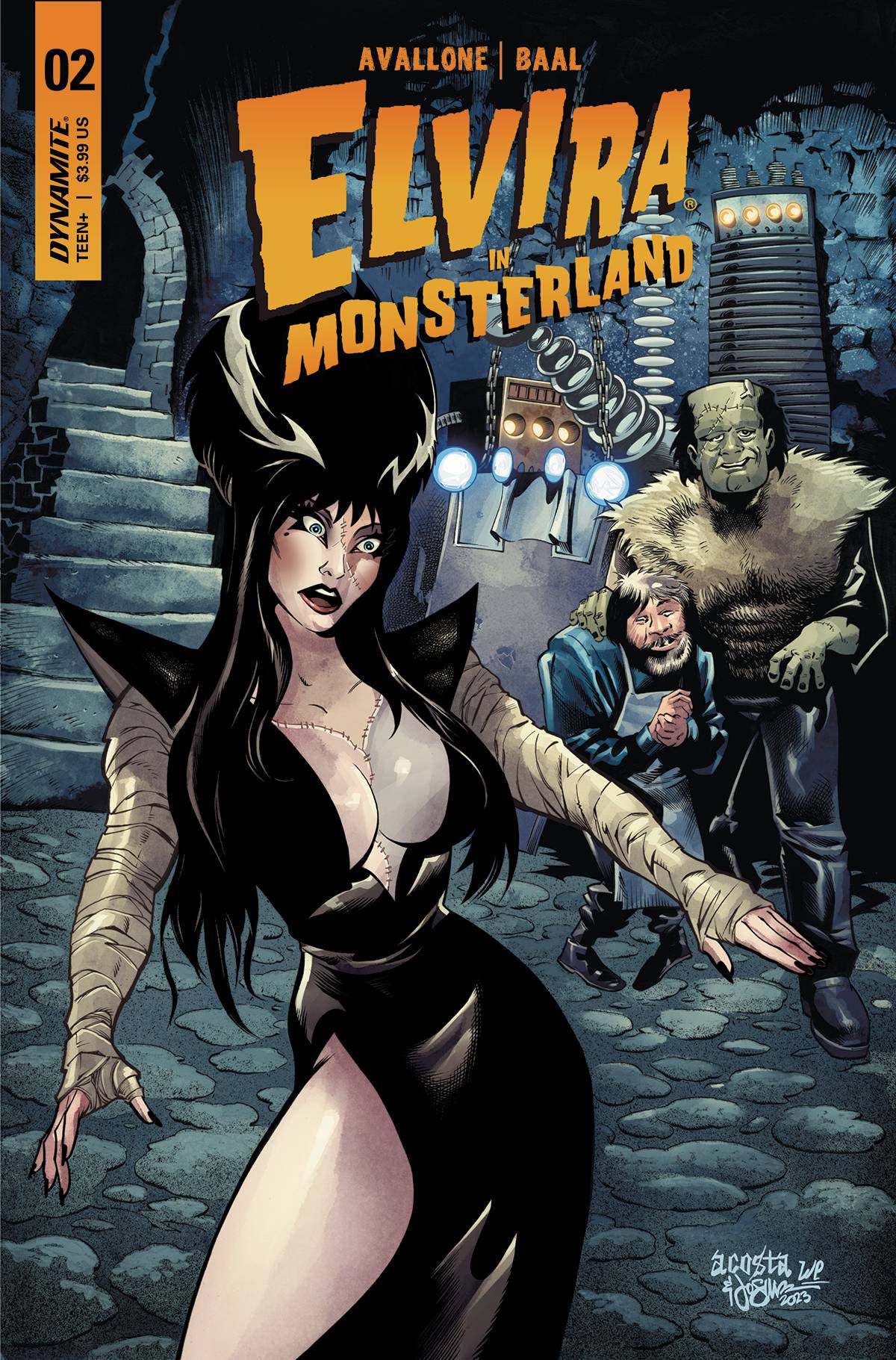 Dynamite Comic Books ELVIRA IN MONSTERLAND #2 CVR A ACOSTA 72513033023902011 APR230513