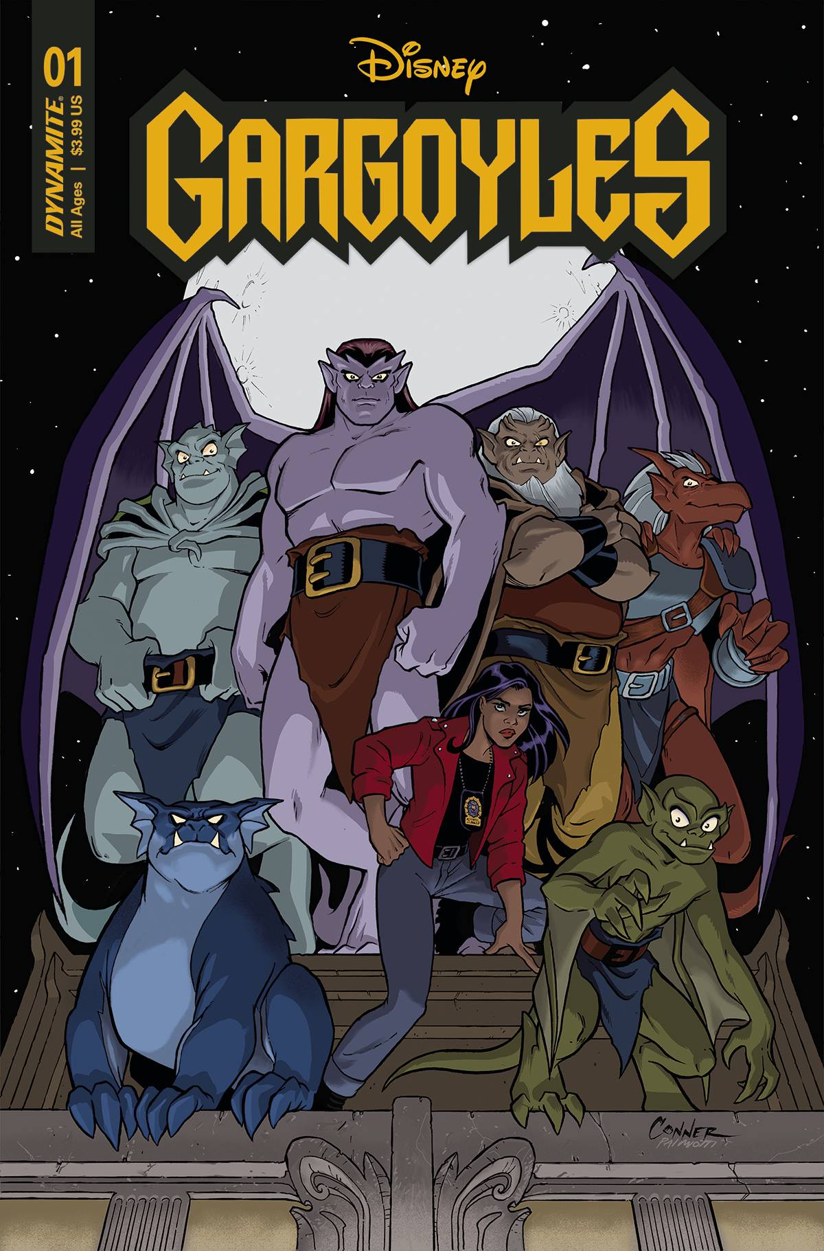 Dynamite Comic Books GARGOYLES #1 CVR B CONNER 72513032546401021 OCT220543