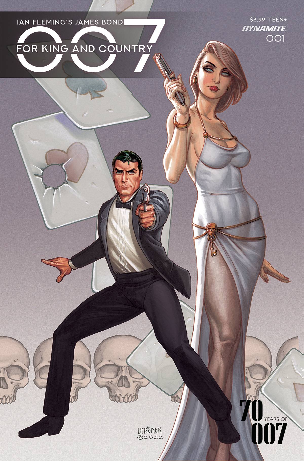 Dynamite Comic Books > Incentives 007 FOR KING COUNTRY #1 CVR A LINSNER 72513032953001011 FEB230486