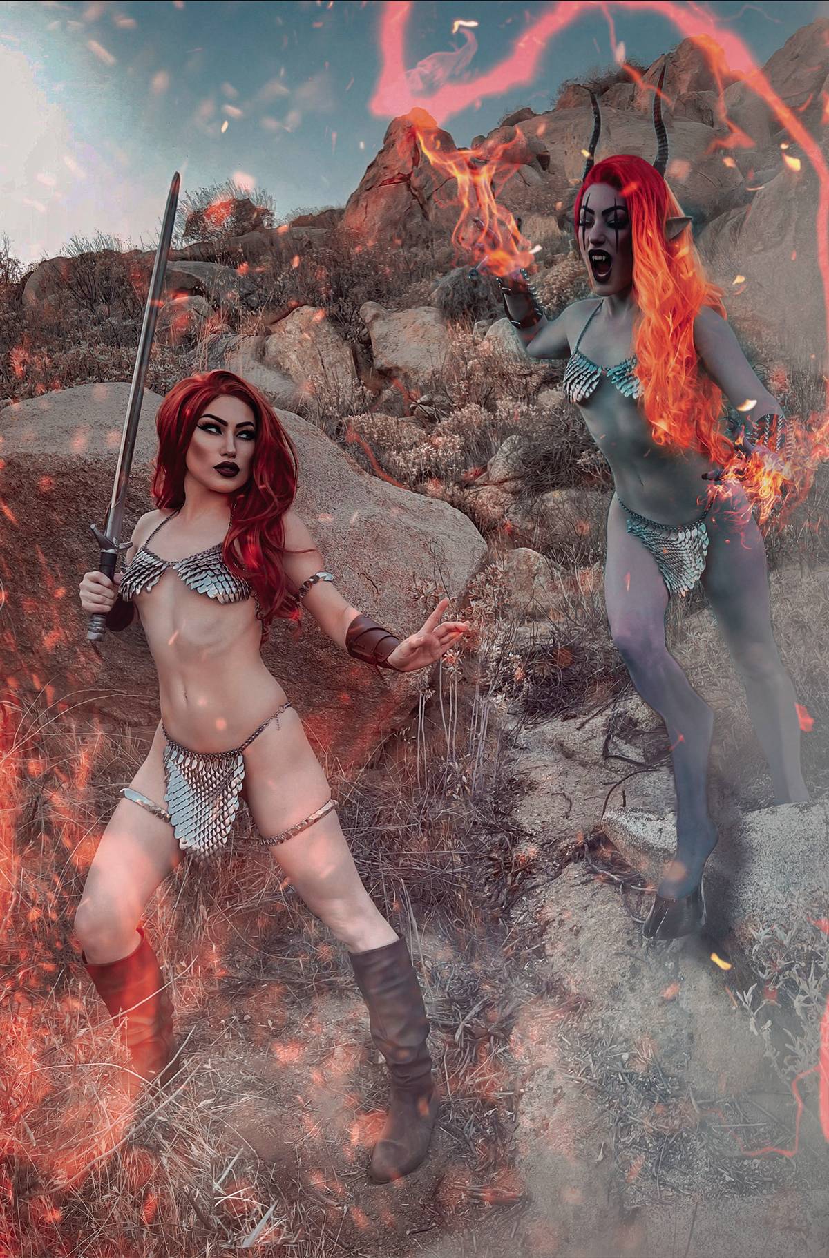 Dynamite Comic Books > Incentives RED SONJA HELL SONJA #2 CVR G 1:15 INCV COSPLAY VIRGIN 72513032548802071 NOV220629