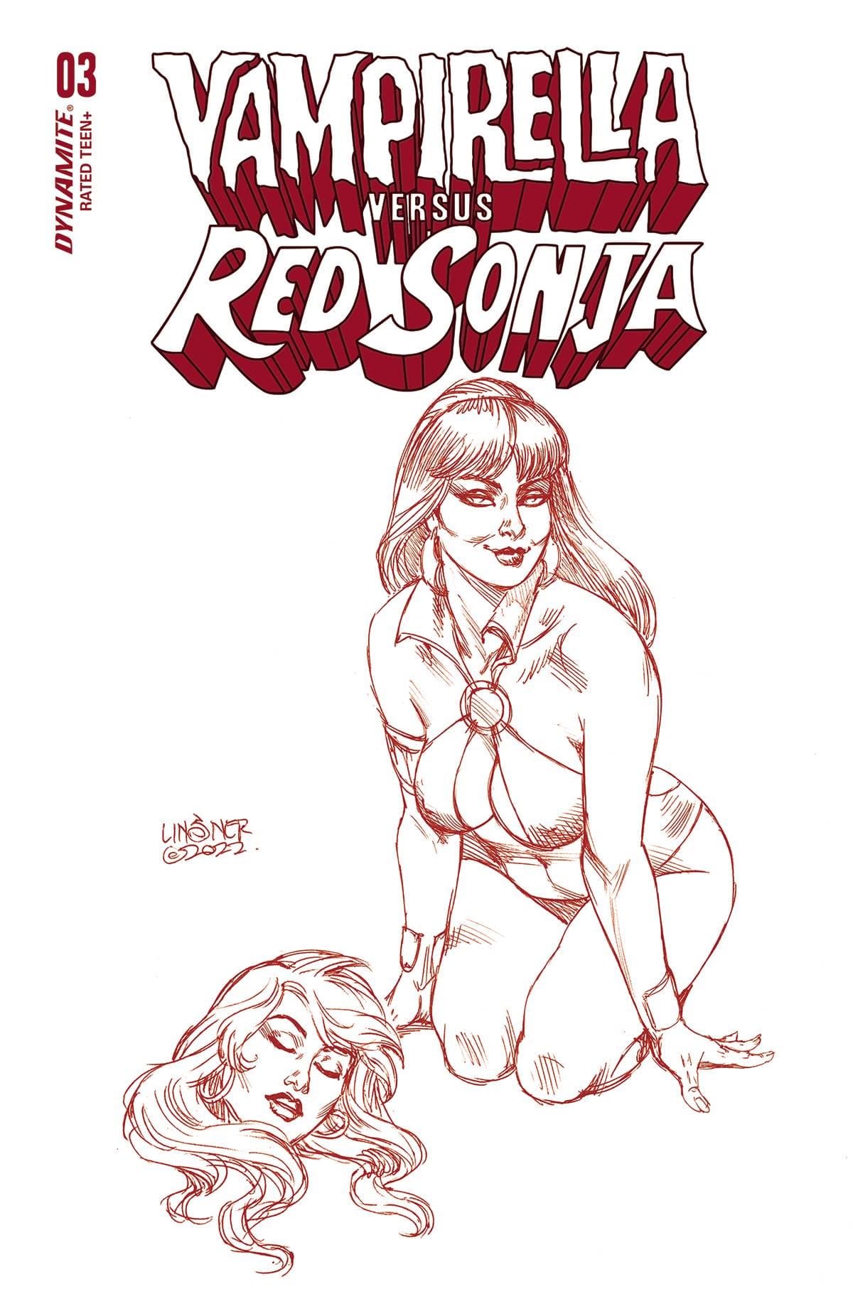 Dynamite Comic Books > Incentives VAMPIRELLA VS RED SONJA #3 CVR T 10 COPY FOC INCV LINSNER FI 72513032443603201 OCT228111