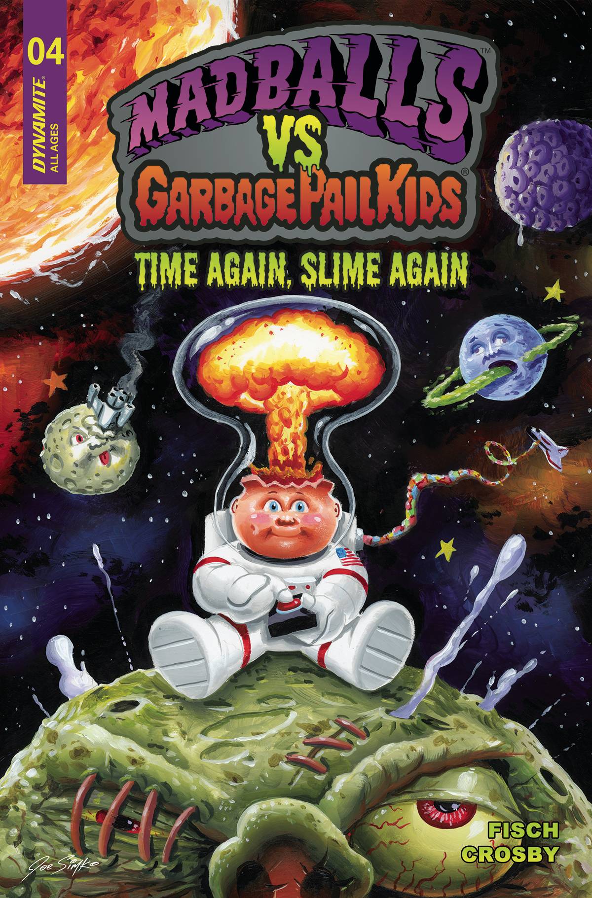 Dynamite Comic Books MADBALLS VS GARBAGE PAIL KIDS SLIME AGAIN #4 CVR A SIMKO 72513032787104011 MAR230571