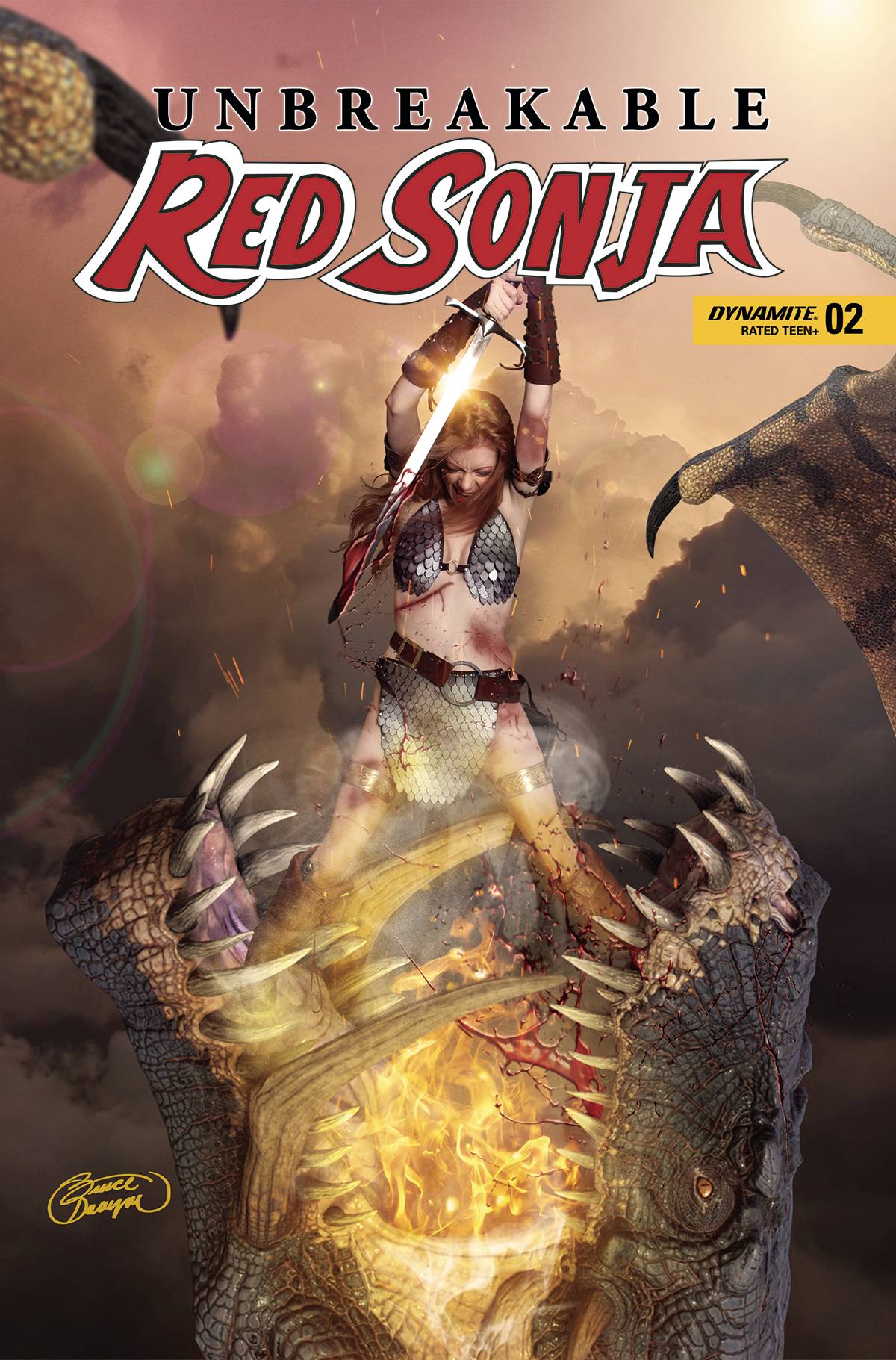 Dynamite Comic Books UNBREAKABLE RED SONJA #2 CVR E COSPLAY 72513032317002051 SEP220723