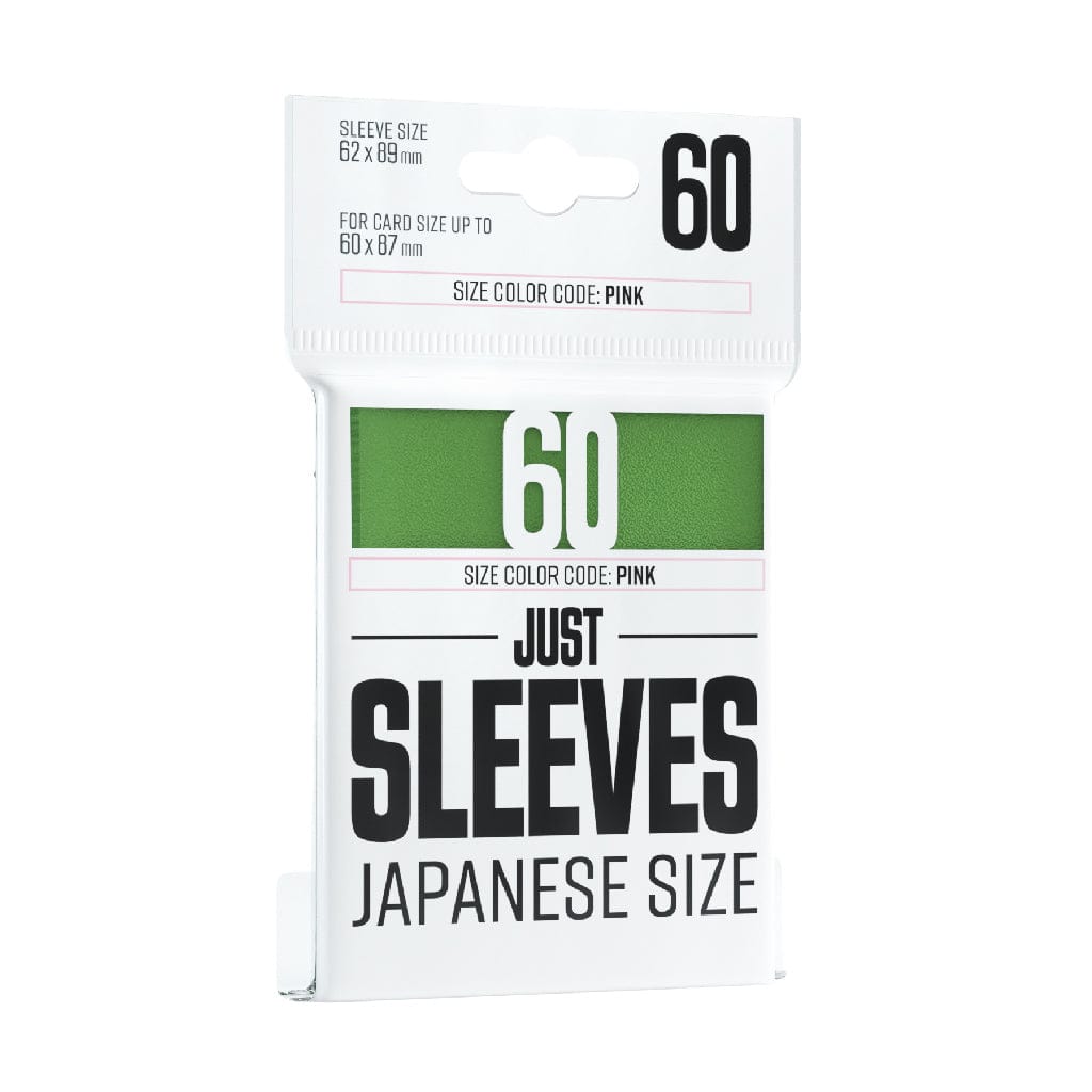 Gamegenic Game Supplies > Card Sleeves Just Sleeves: Japanese Size, Green 4251715411414 GX1014