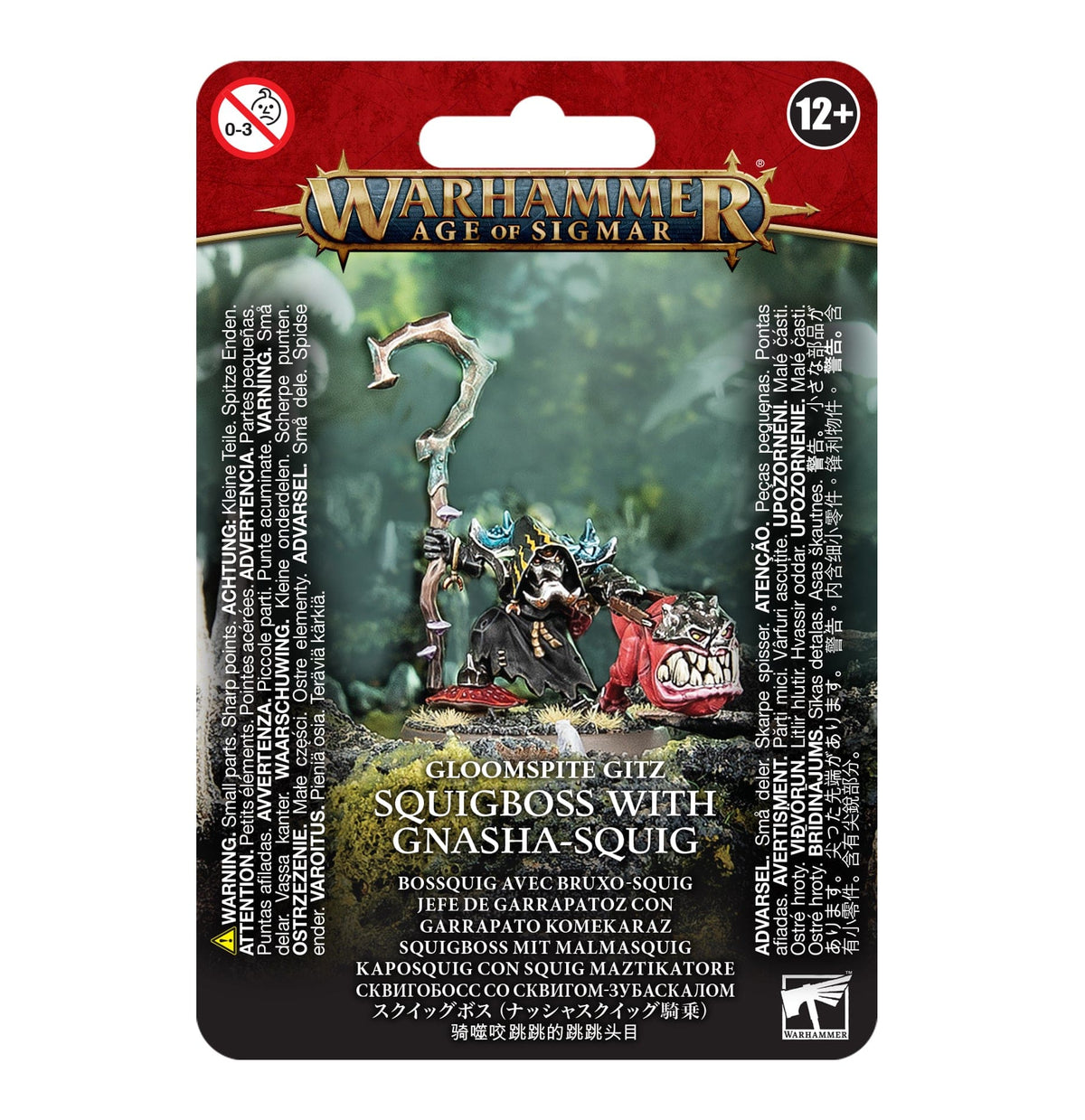 Games Workshop Tabletop Games > Games Workshop > Age of Sigmar Warhammer - Age of Sigmar: Gloomspite Gits - Squigboss with Gnasha Squig 5011921165339 89-75