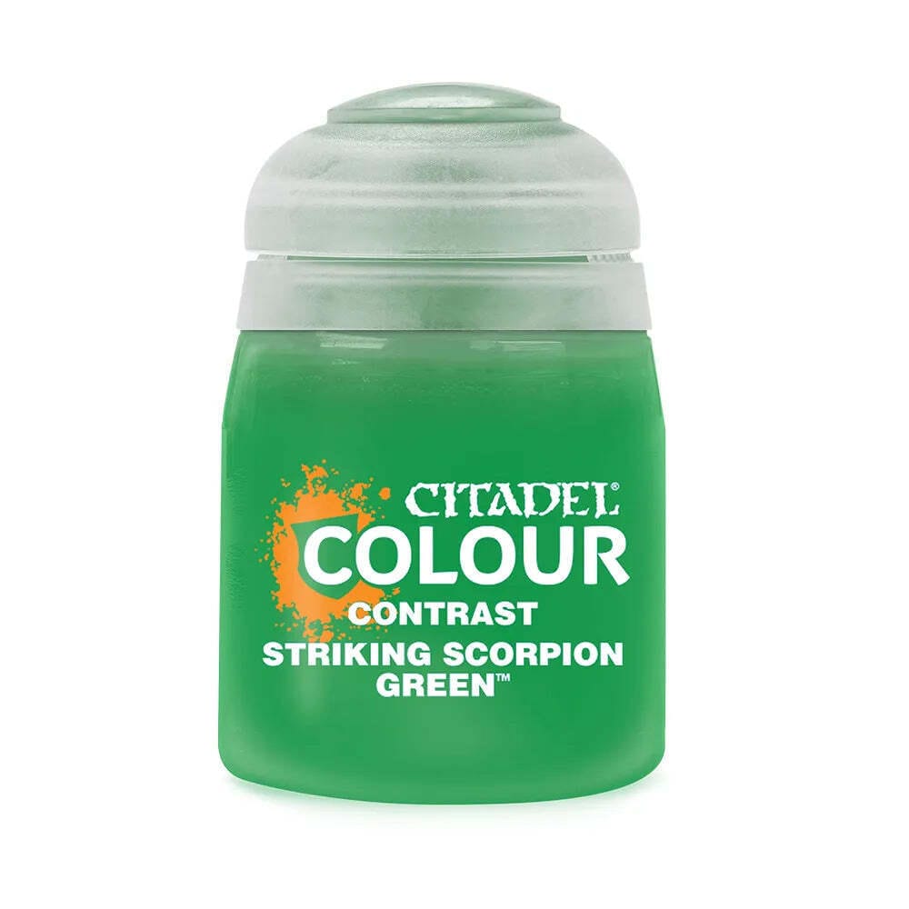 Games Workshop Tabletop Games > Games Workshop > Citadel Citadel: Contrast Paint - Striking Scorpion Green 5011921145096 29-51