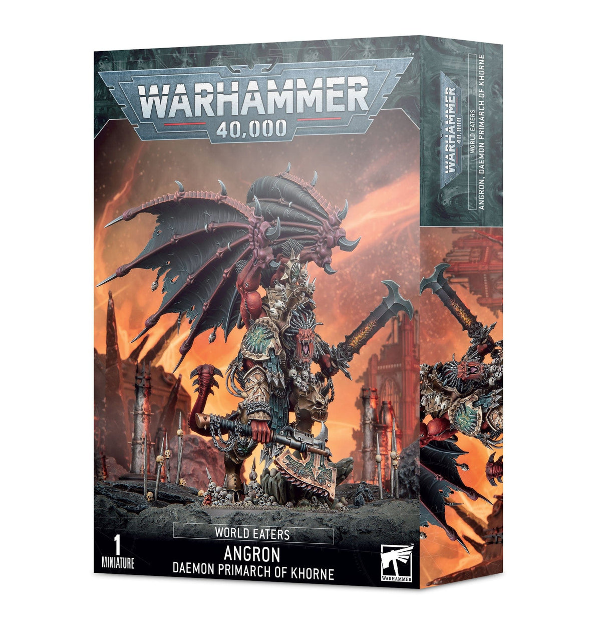 Games Workshop Tabletop Games > Games Workshop > Warhammer 40k > World Eaters Warhammer - 40k: World Eaters - Angron, Daemon Primarch of Khorne 5011921173242 43-28