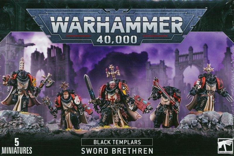 Games Workshop Tabletop Games > Games Workshop > Warhammer 40k > Black Templars Warhammer - 40k: Black Templars - Primaris Crusader Squad 5011921149278 55-45