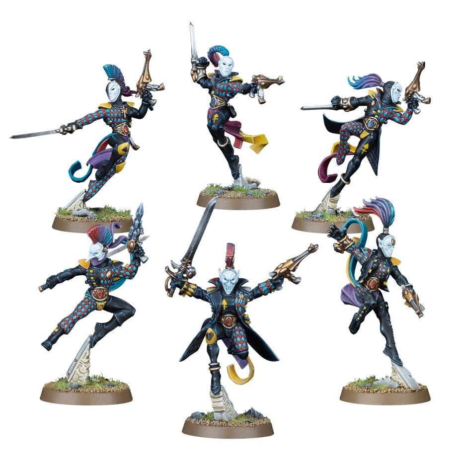 Games Workshop Tabletop Games > Games Workshop > Warhammer 40k > Aeldari Warhammer - 40k: Harlequin - Troupe 9E 5011921172917 58-10