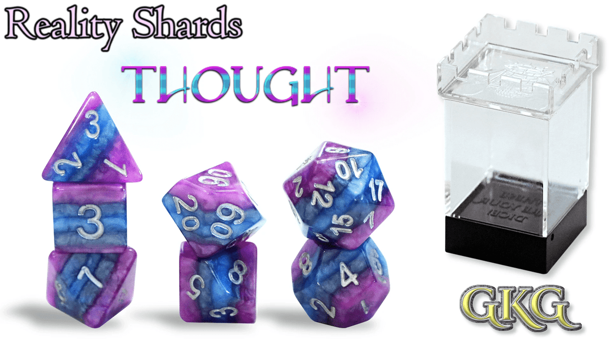Gate Keeper Games Dice > Gate Keeper Games Gate Keeper: Plastic 7-Die Set - Reality Shard Thought 633696906815 GKG R55355