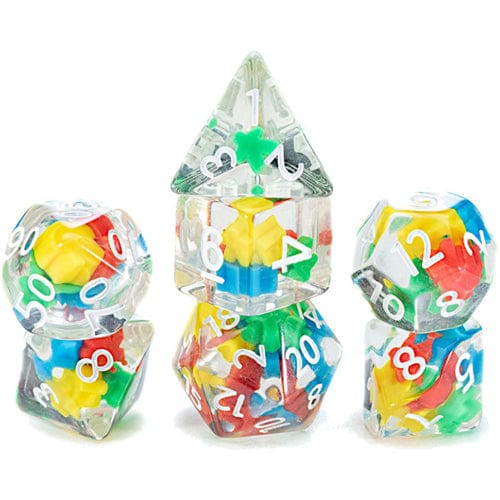 Gate Keeper Games Dice > Gate Keeper Games Inclusion Dice: Block Head (7 Polyhedral Dice Set) 786468917561 GKG ID4321