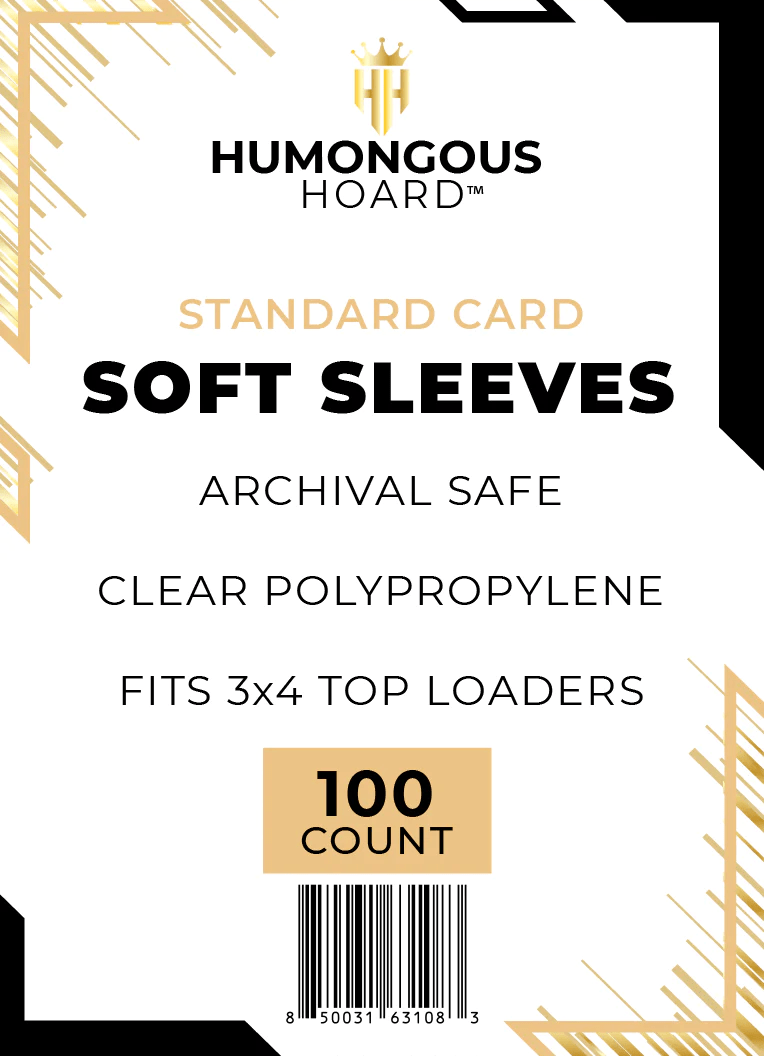Humongous Hoard Game Supplies > Card Sleeves Humongous Hoard: Soft Sleeves 100ct - Standard Card Size 850031631083
