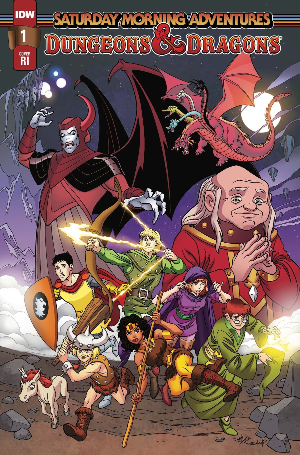 Idw Publishing Comic Books > Incentives DUNGEONS & DRAGONS SATURDAY MORNING ADV #1 CVR C 1:10 LEVINS 82771403067900131 DEC221393