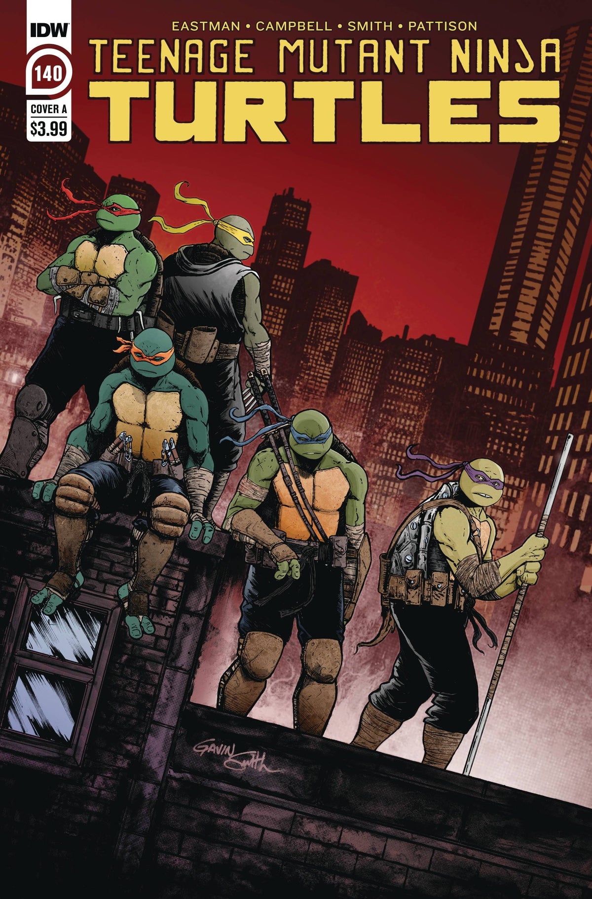 IDW Publishing Comic Books TMNT ONGOING #140 CVR A GAVIN SMITH 82771400271314011 APR231608