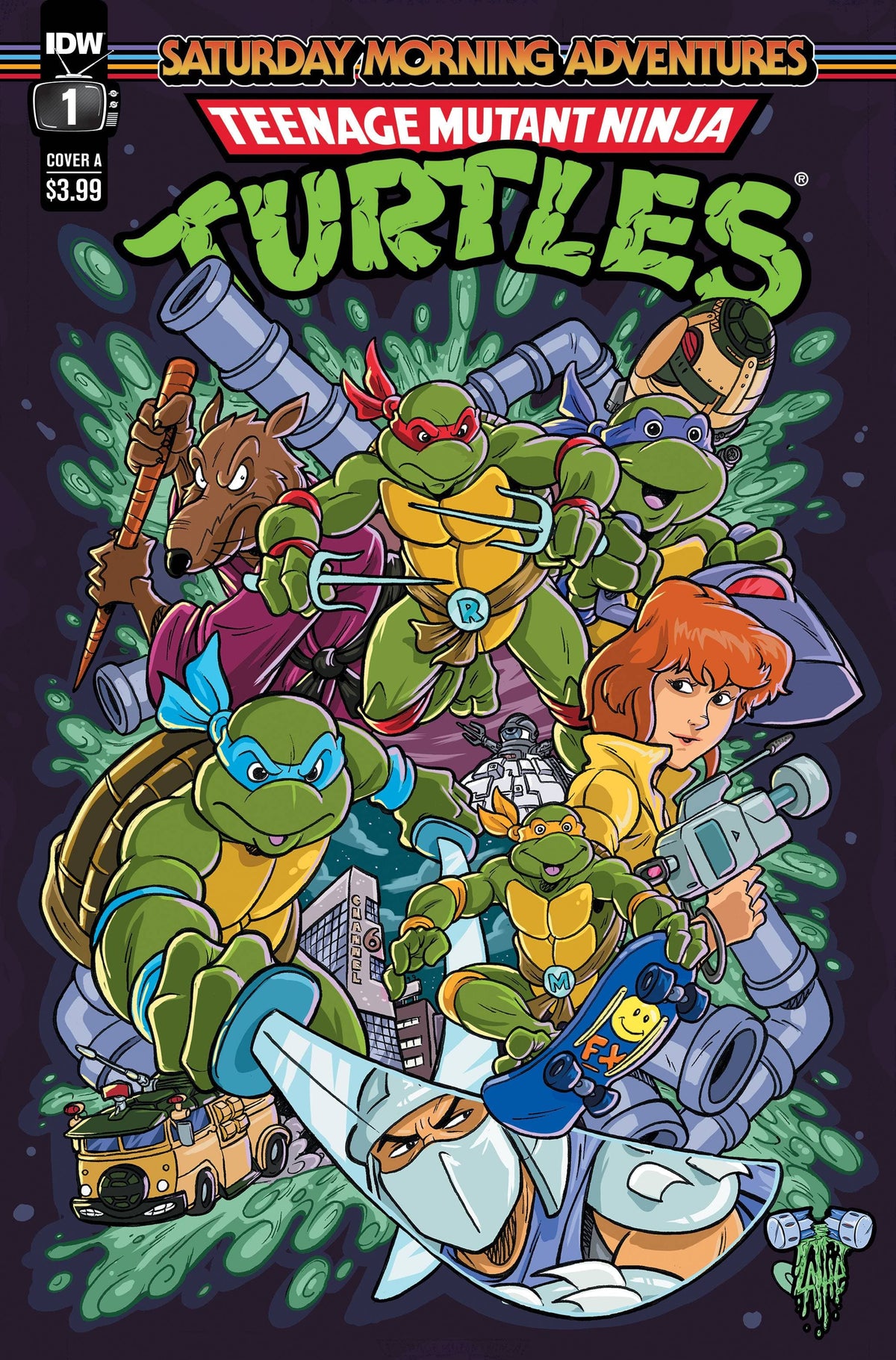 Idw Publishing Comic Books TMNT SATURDAY MORNING ADV CONTINUED #1 CVR A LATTIE 82771430315500111 MAR231658