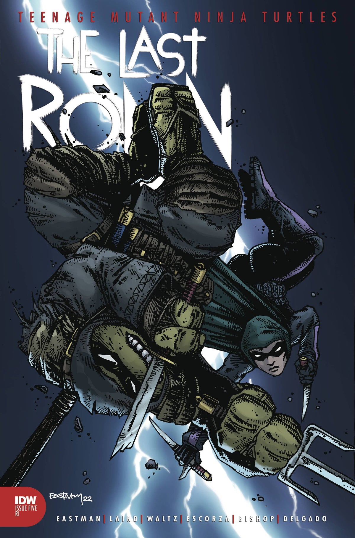 Idw Publishing Comic Books > Incentives TMNT THE LAST RONIN #5 (OF 5) CVR B 1:10 INCV EASTMAN 82771401991900521 DEC210504