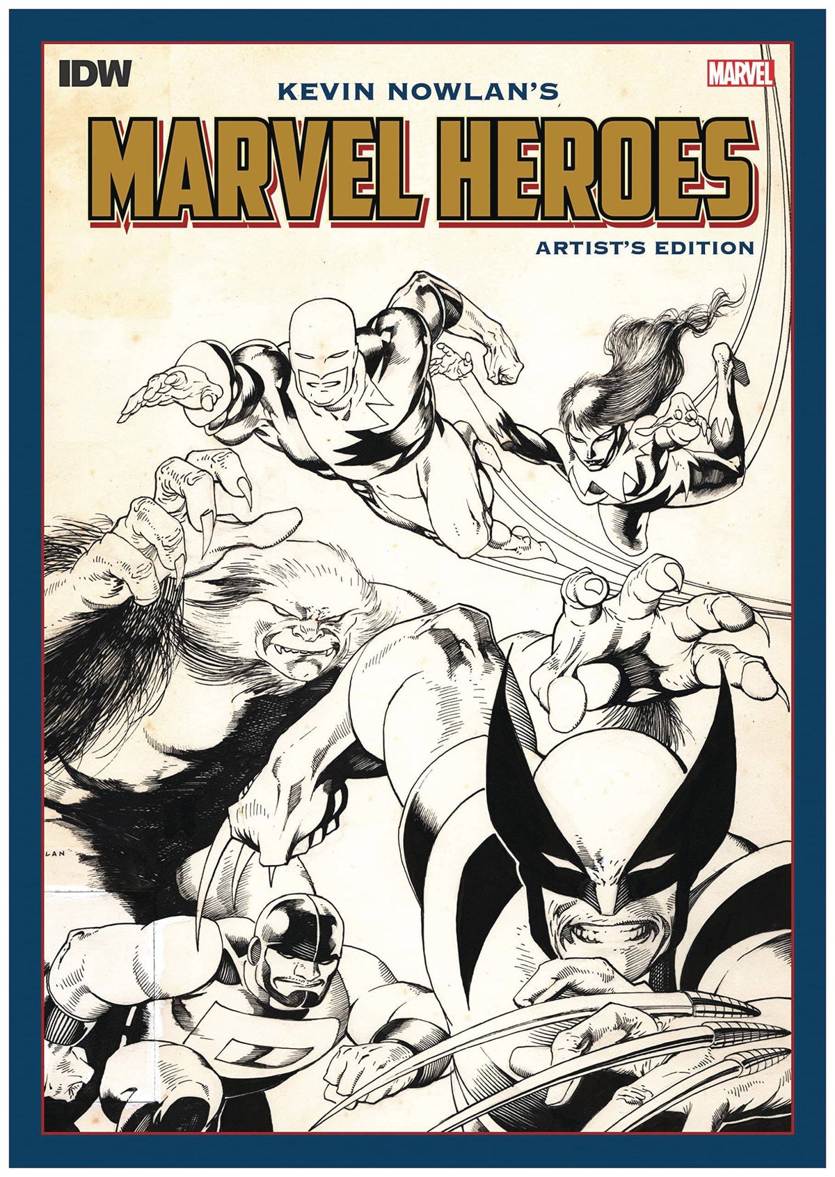 IDW-PRH Graphic Novel Kevin Nowlan Marvel Heroes Artist ED HC 9781684059720 OCT221769