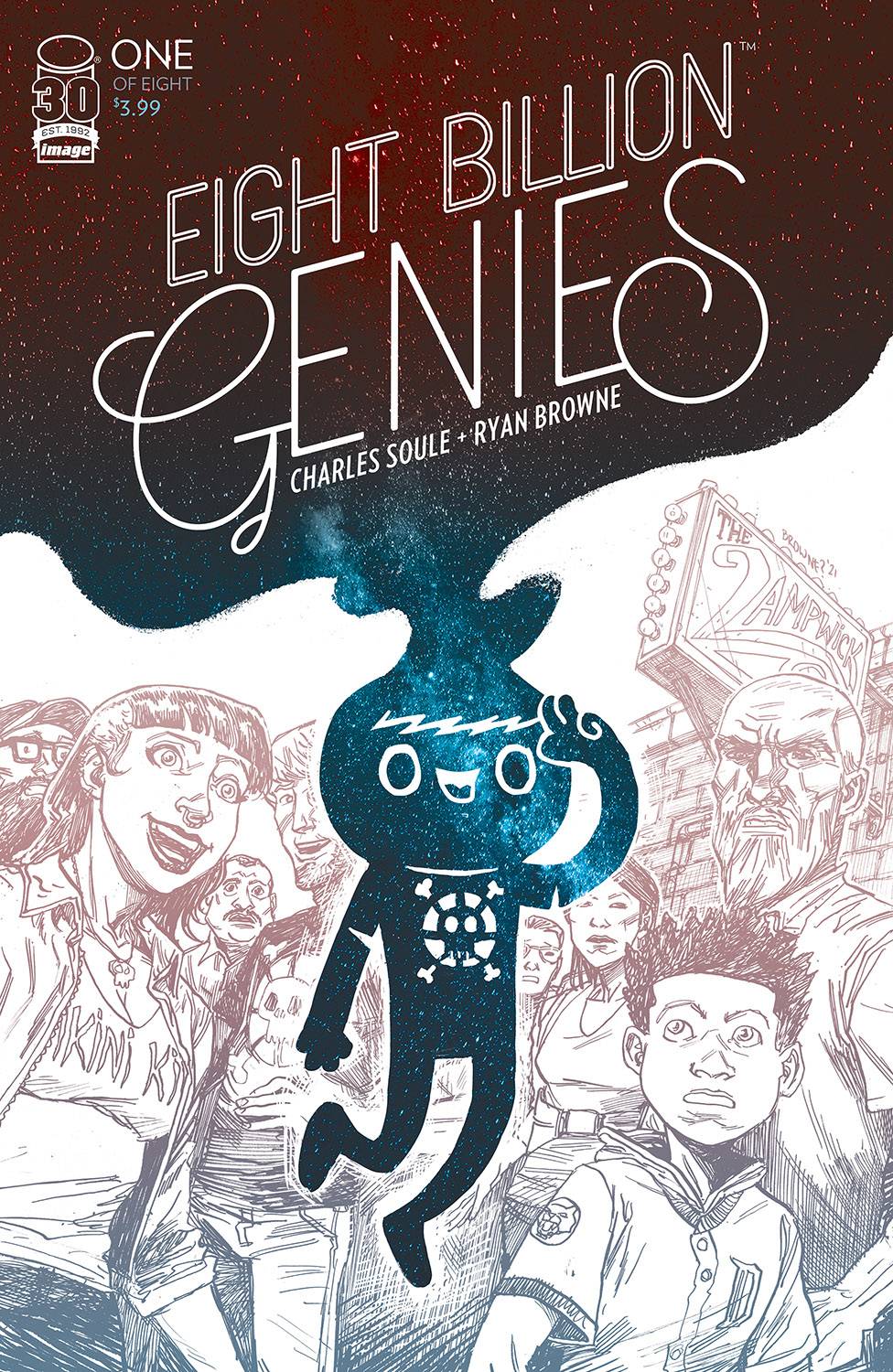 EIGHT BILLION GENIES #1 CVR A BROWNE SIGNED BY CHARLES SOULE & RYAN BROWNE - Third Eye