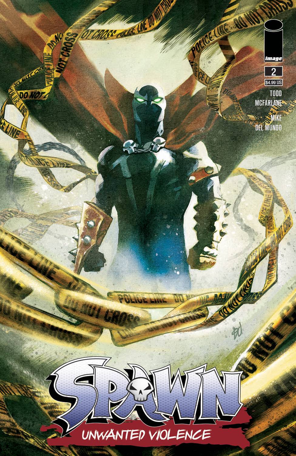 Image Comics Comic Books SPAWN UNWANTED VIOLENCE #2 (OF 2) CVR A DEL MUNDO 70985303685200211 DEC220302