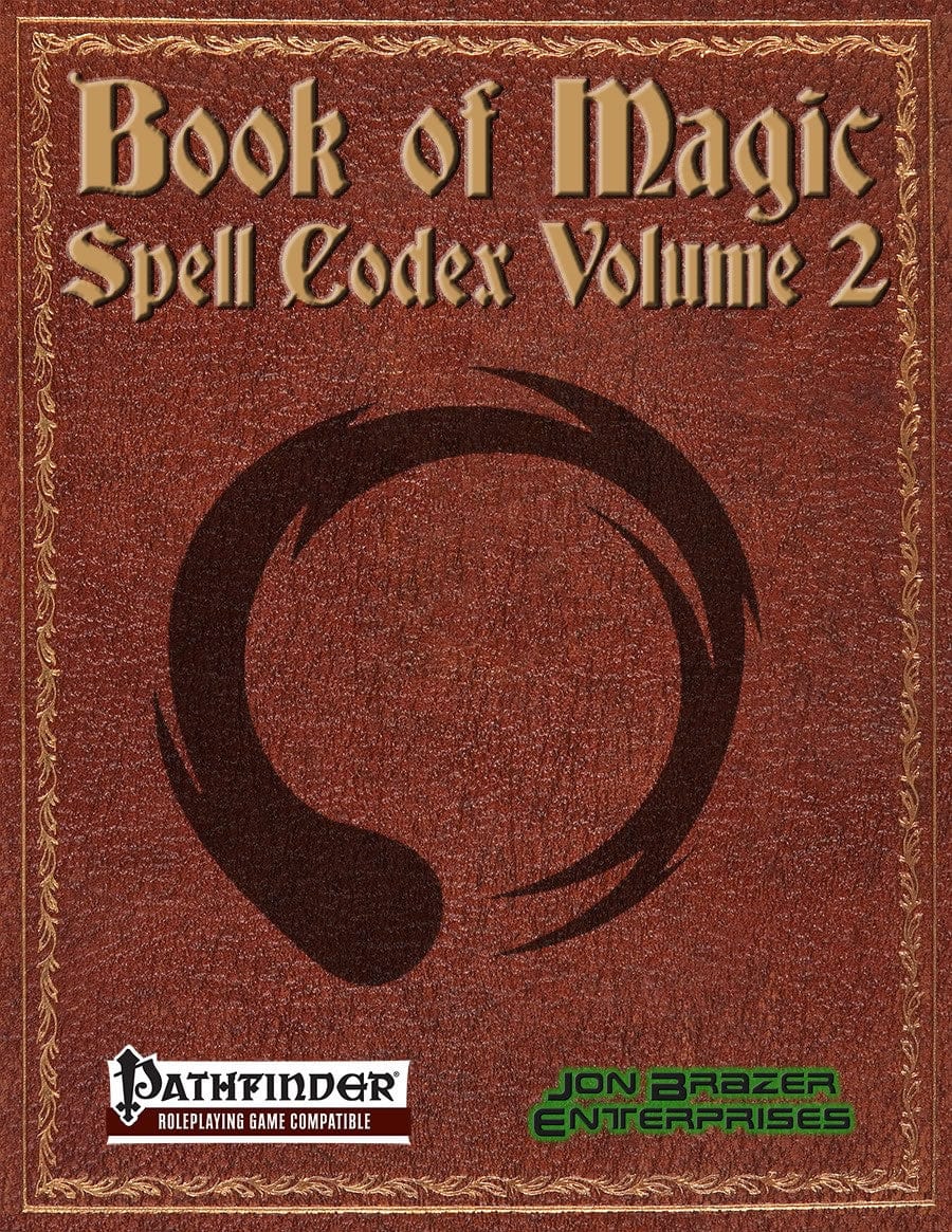 Jon Brazer Enterprises Tabletop Games > Role-Playing Games Pathfinder 1E: Book of Magic - Spell Codex Volume 2 2370011519067 JBE 0268