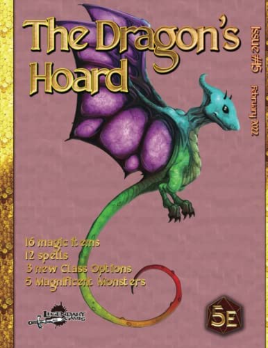Legendary Games Tabletop Games > Role-Playing Games D&D 5E Compatible: Dragons Hoard #15 9798788167022 LGP 542DH155E
