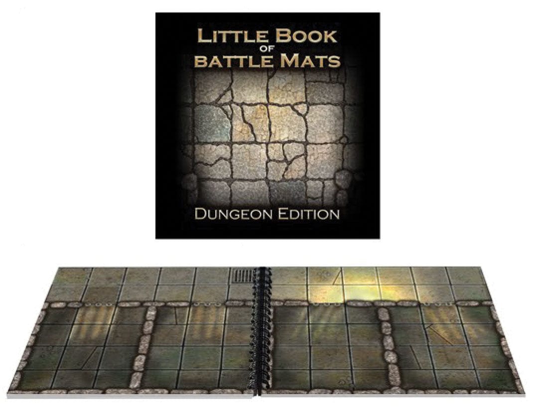 Loke Battle Mats Game Supplies > Playmats Battle Mats: Little Book of Battle Mats - Dungeon Edition 5060703680140 LBM 010