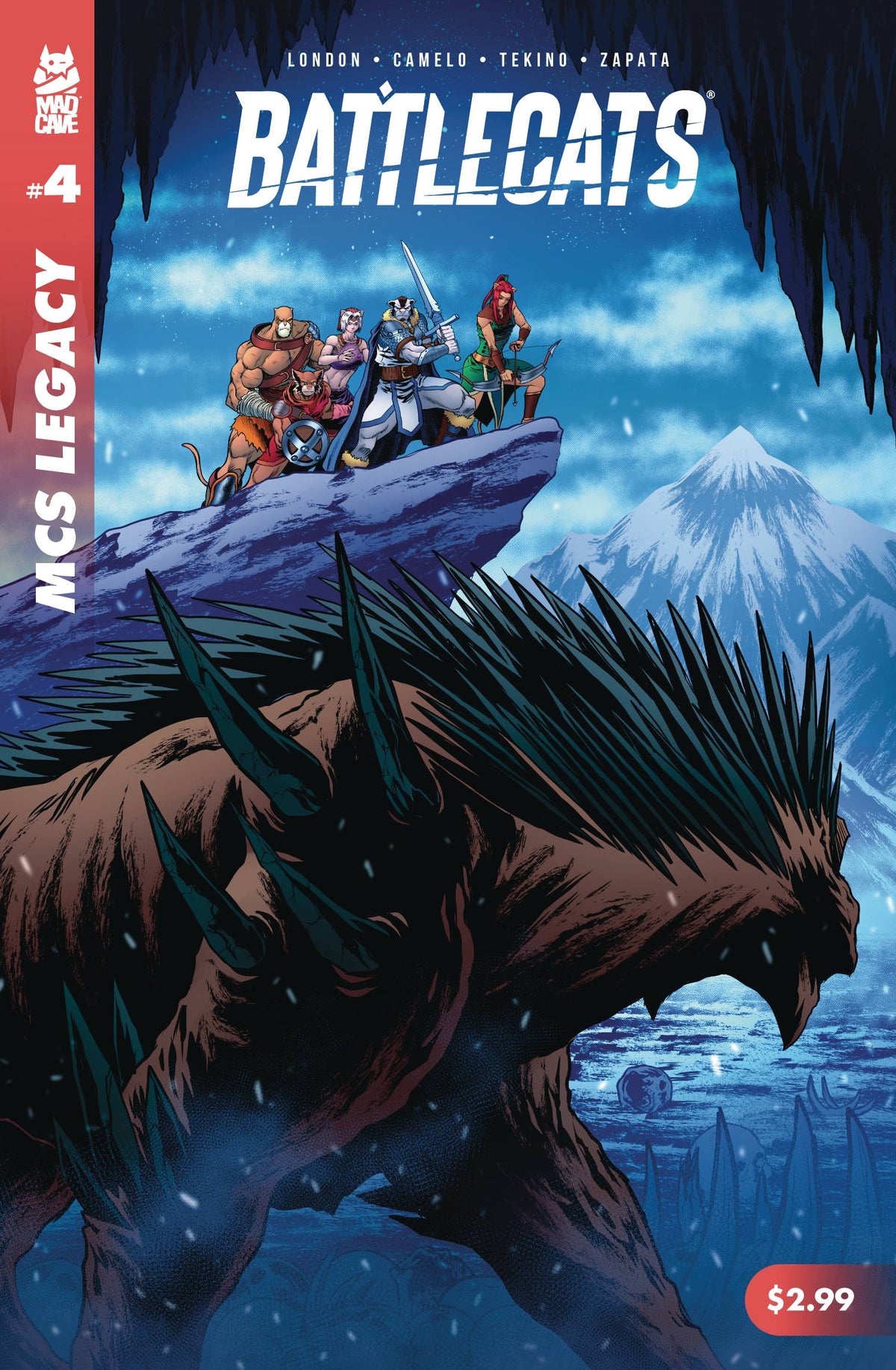 Mad Cave Studios Comic Books MAD CAVE STUDIOS LEGACY BATTLECATS #4 CVR A CAMELO 73858236771500411 OCT221811