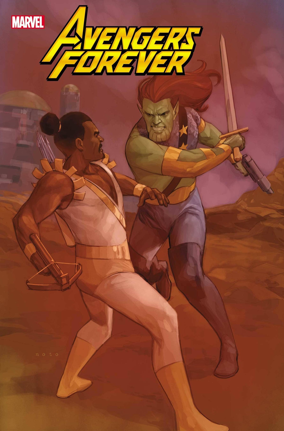 Marvel Comic Books AVENGERS FOREVER #6 NOTO SKRULL VAR 75960620192100621 MAR221029
