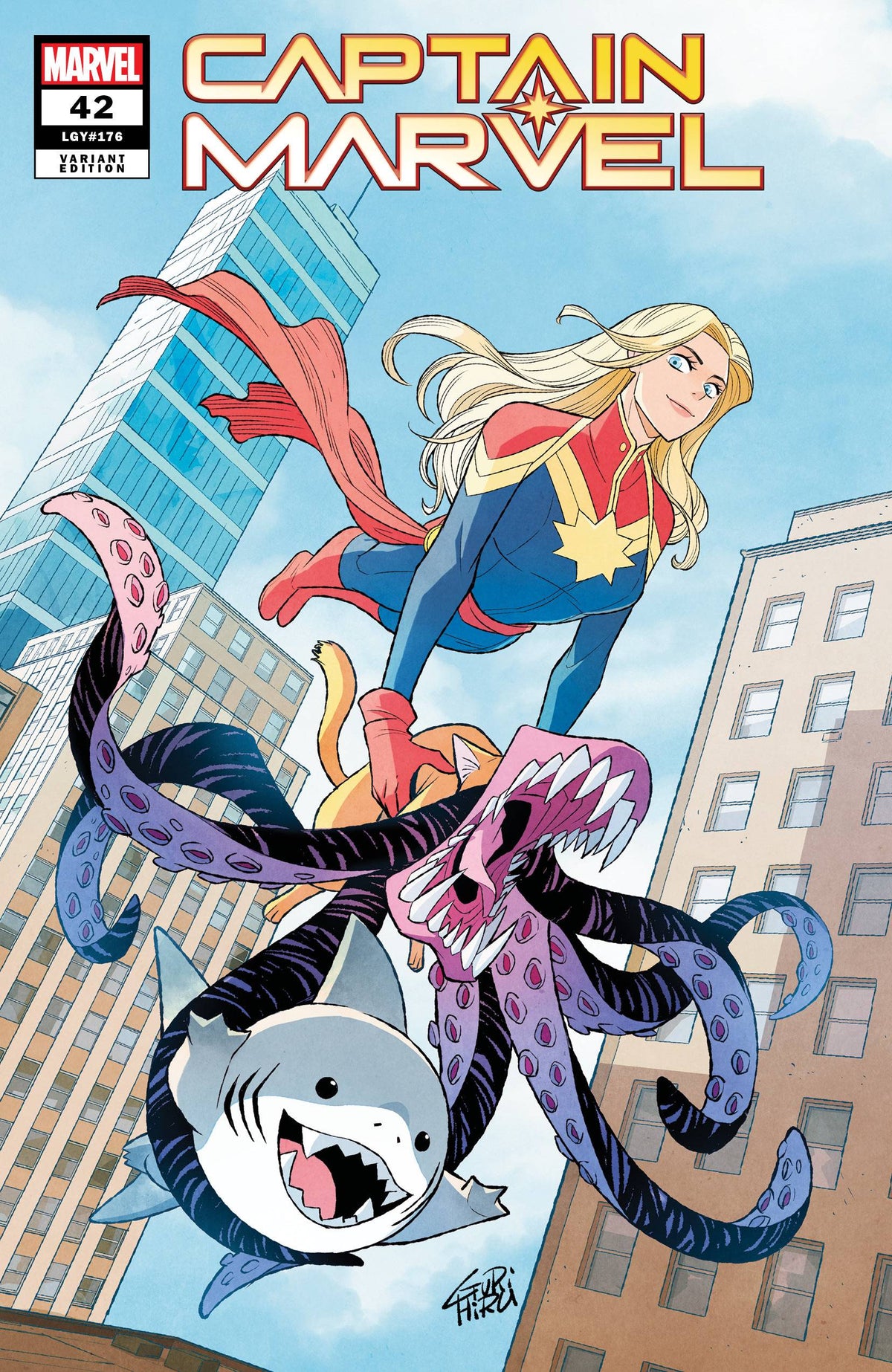 Marvel Comic Books CAPTAIN MARVEL #42 GURIHIRU JEFF THE LANDSHARK VAR 75960609268004231 JUL228484