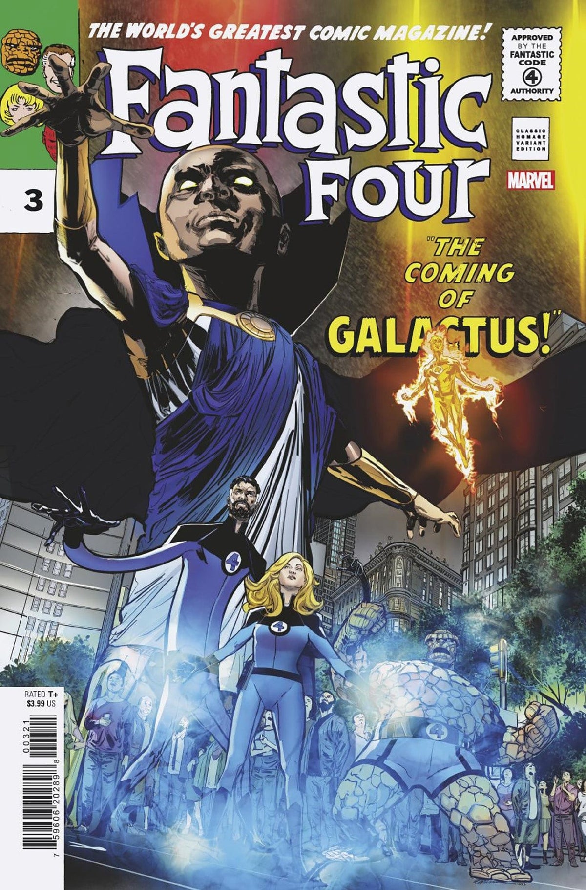 Marvel Comic Books FANTASTIC FOUR #3 JIMENEZ CLASSIC HOMAGE VAR 75960620289800321 OCT221090