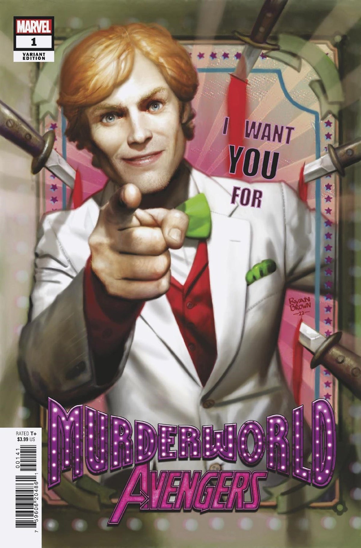 Marvel Comic Books > Incentives MURDERWORLD AVENGERS #1 1:25 INCV BROWN VAR 75960620486100141 SEP220937
