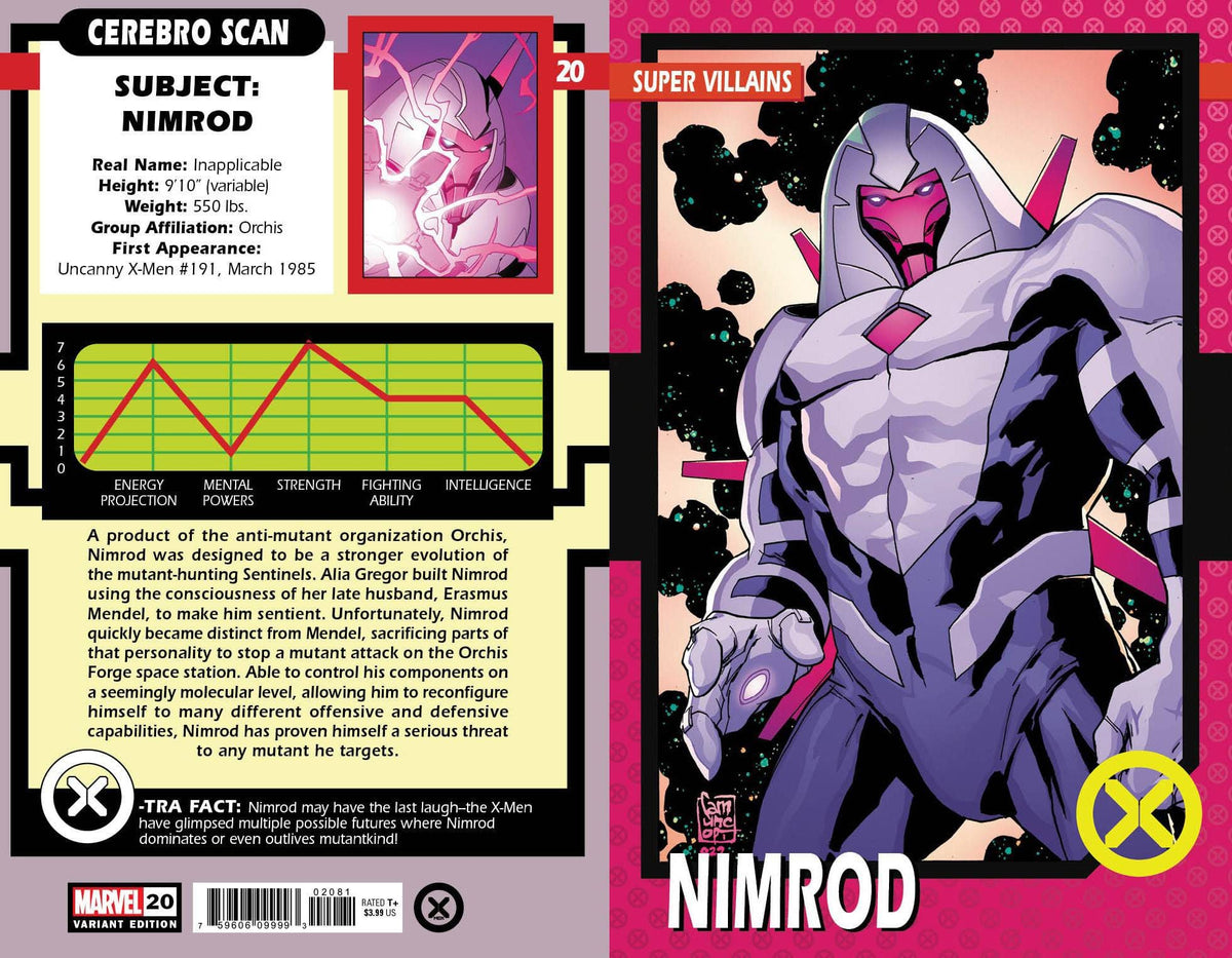 Marvel Comic Books X-MEN #20 CAMUNCOLI TRADING CARD VAR 75960609999302081 JAN230881