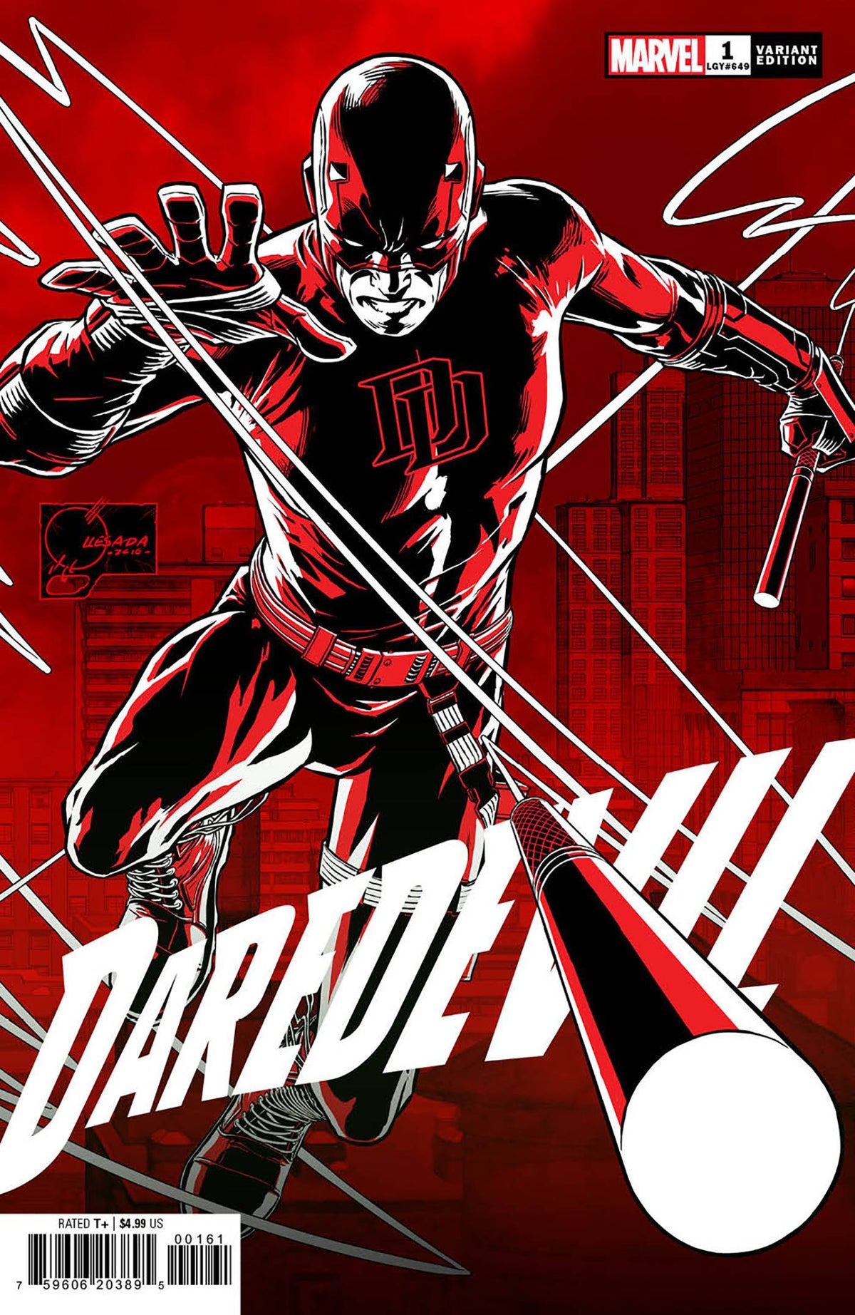 Marvel Comic Books > Incentives DAREDEVIL #1 1:50 INCV QUESADA HIDDEN GEM VAR 75960620389500161 APR220768