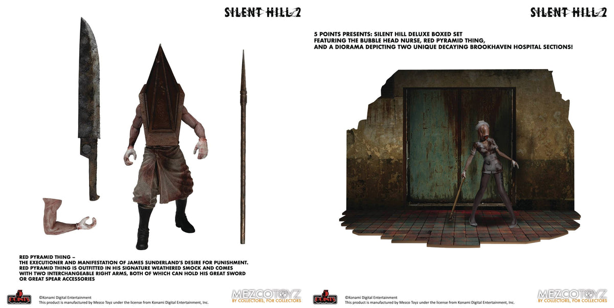 Mezco Toys Toys > Action Figures > Other Action Figures 5 Points: Silent Hill 2 - Deluxe Boxed Set 696198181159 FEB229785