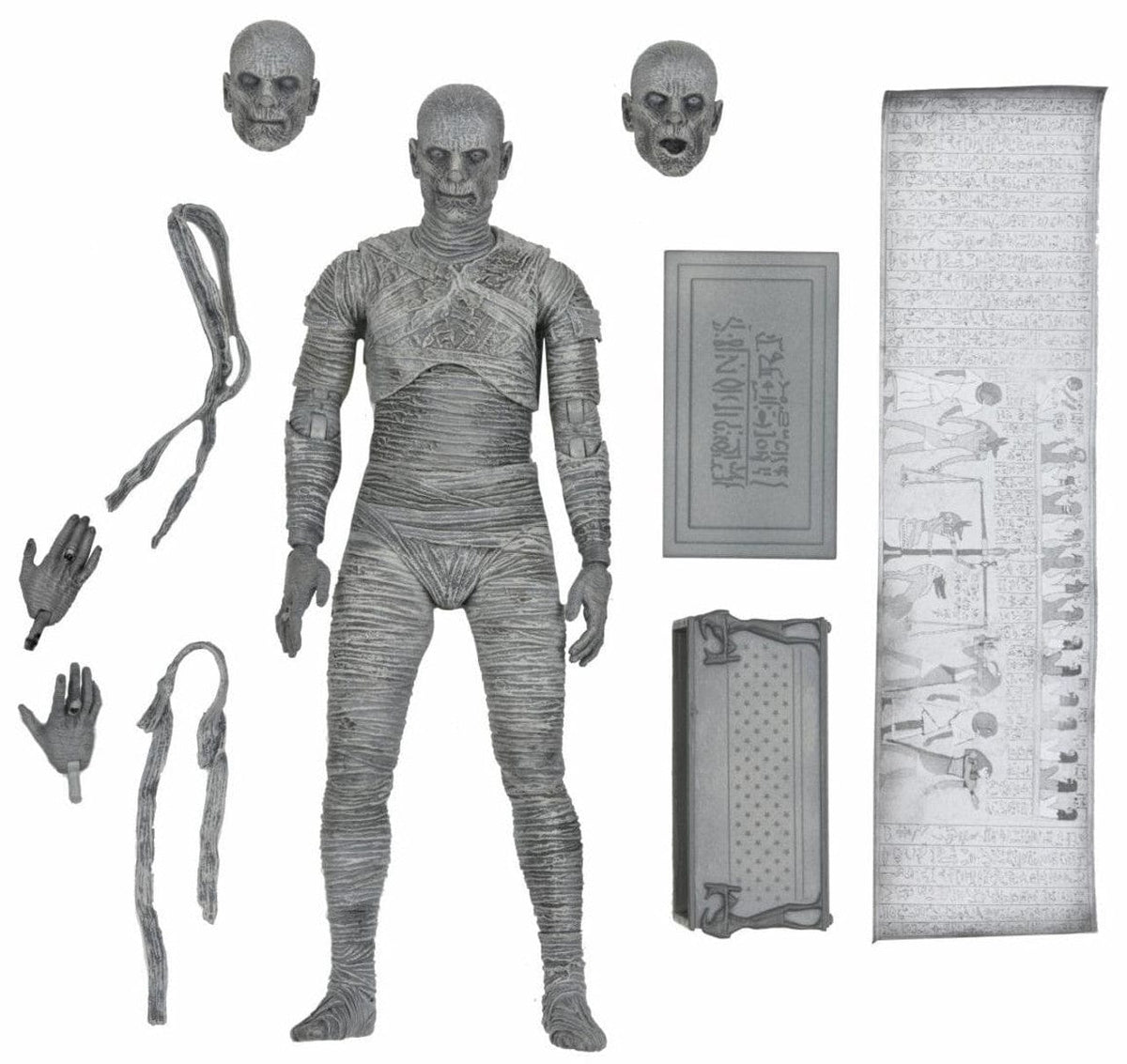 Neca Toys > Action Figures > Neca Neca: Universal Monsters - Karloff's Mummy, Black & White 634482048122