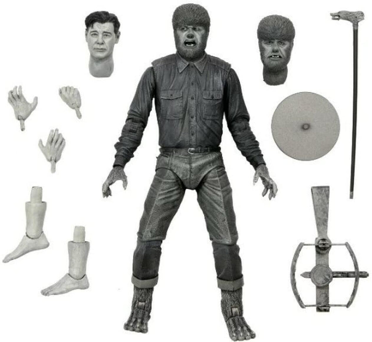 Neca: Universal Monsters - Ultimate Wolf Man, Black & White 7" - Third Eye