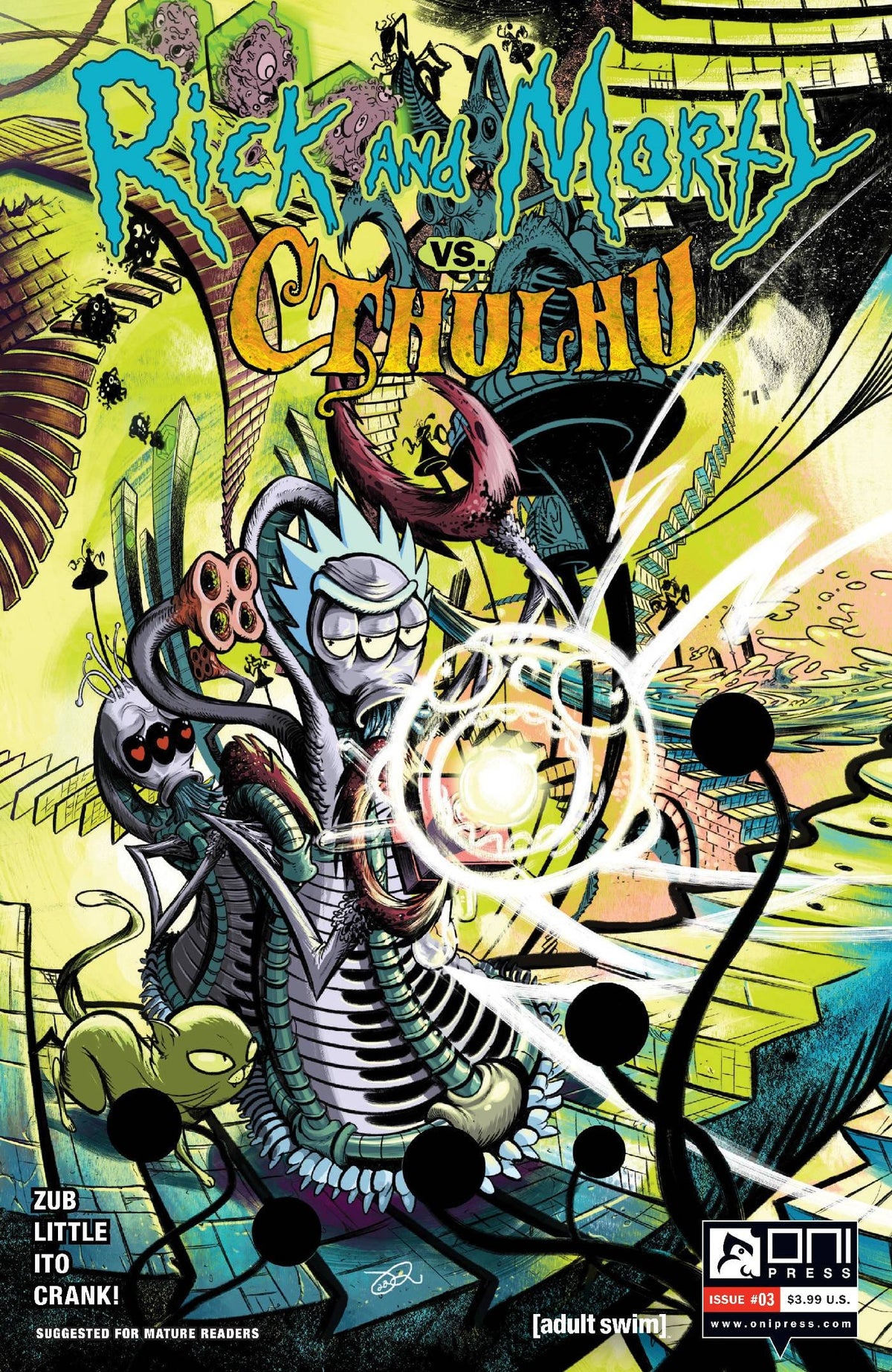 Oni Press Comic Books RICK AND MORTY VS CTHULHU #3 (OF 4) CVR C RYAN LEE VAR (MR) 64985600754400331 1222ON325