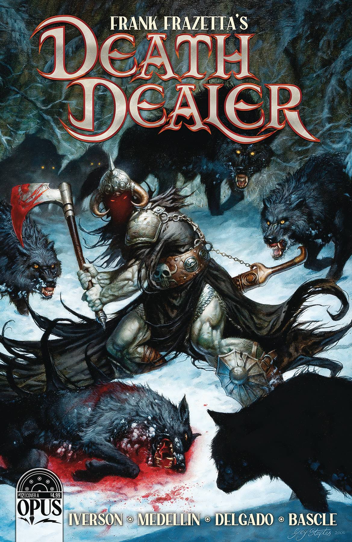 Opus Comics Comic Books FRANK FRAZETTA DEATH DEALER #12 CVR A STAPLES 08593010075401211 FEB231614