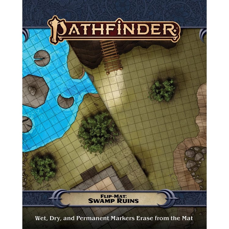 Paizo Publishing Tabletop Games > Role-Playing Games Pathfinder RPG: Flip-Mat - Swamp Ruins 9781640784871 PZO 30126