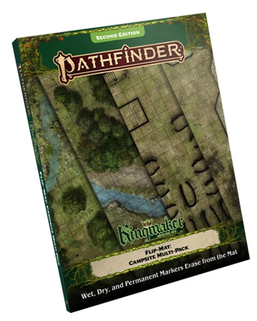 Paizo Publishing Tabletop Games > Role-Playing Games Pathfinder RPG: Flip-Mat - Kingmaker Adventure Path Campsite Multi-Pack 9781640784161 PZO 2028