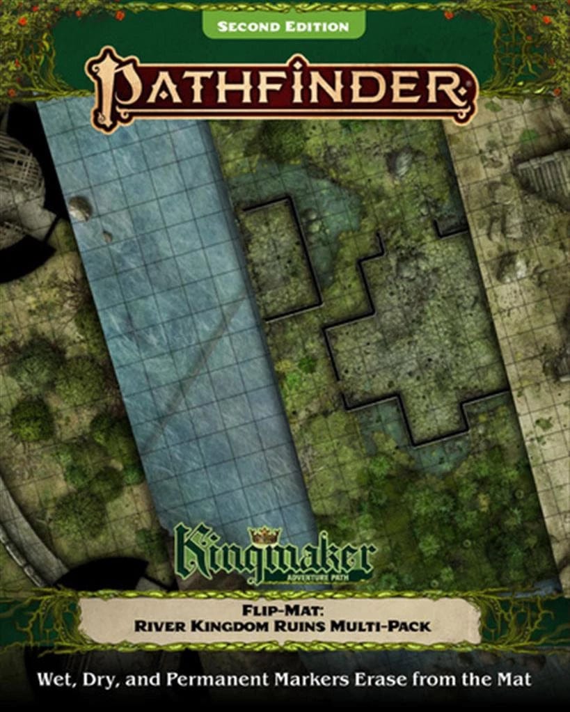 Pathfinder Flip-Mat Basic Terrain Multi-Pack – 4-in-1 Spielmatte Für Rollenspiele