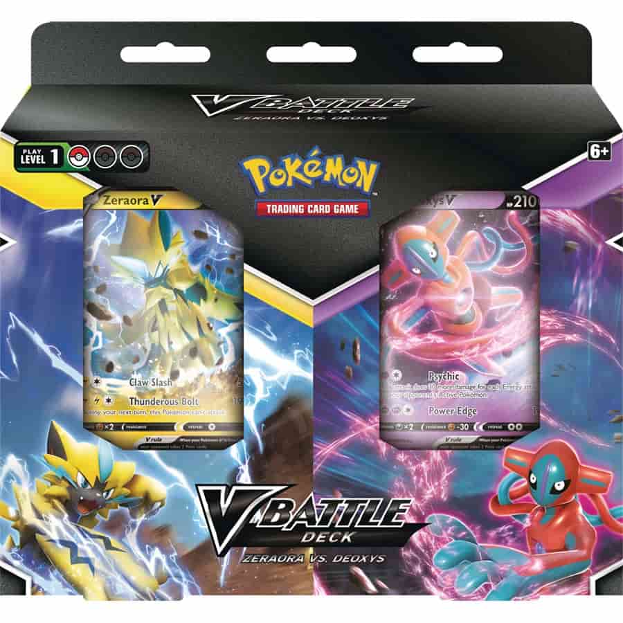 Pokemon Company Trading Card Games > Pokemon Pokemon TCG: V Battle Deck Bundle - Zeraora vs. Deoxys 820650850875 PUI 29085087