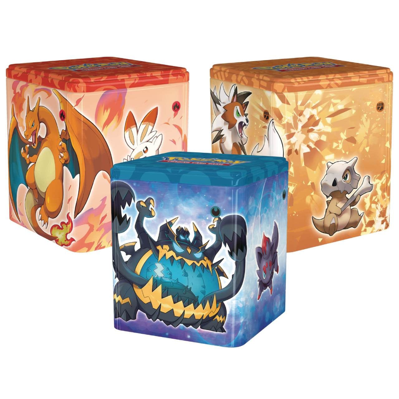 Pokemon TCG: Stackable Tin - Fighting/Fire/Dark Pokemon TCG: Stackable Tin - Fighting/Fire/Dark